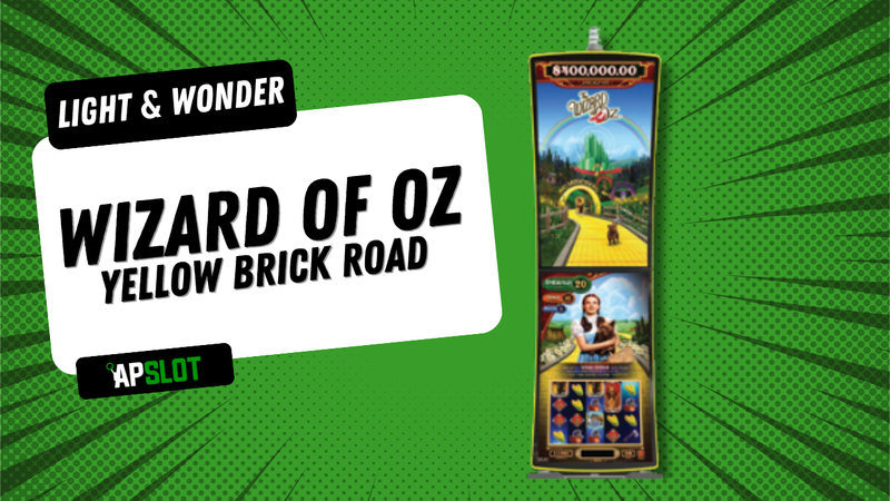 Wizard of Oz Yellow Brick Road advantage play slot machine