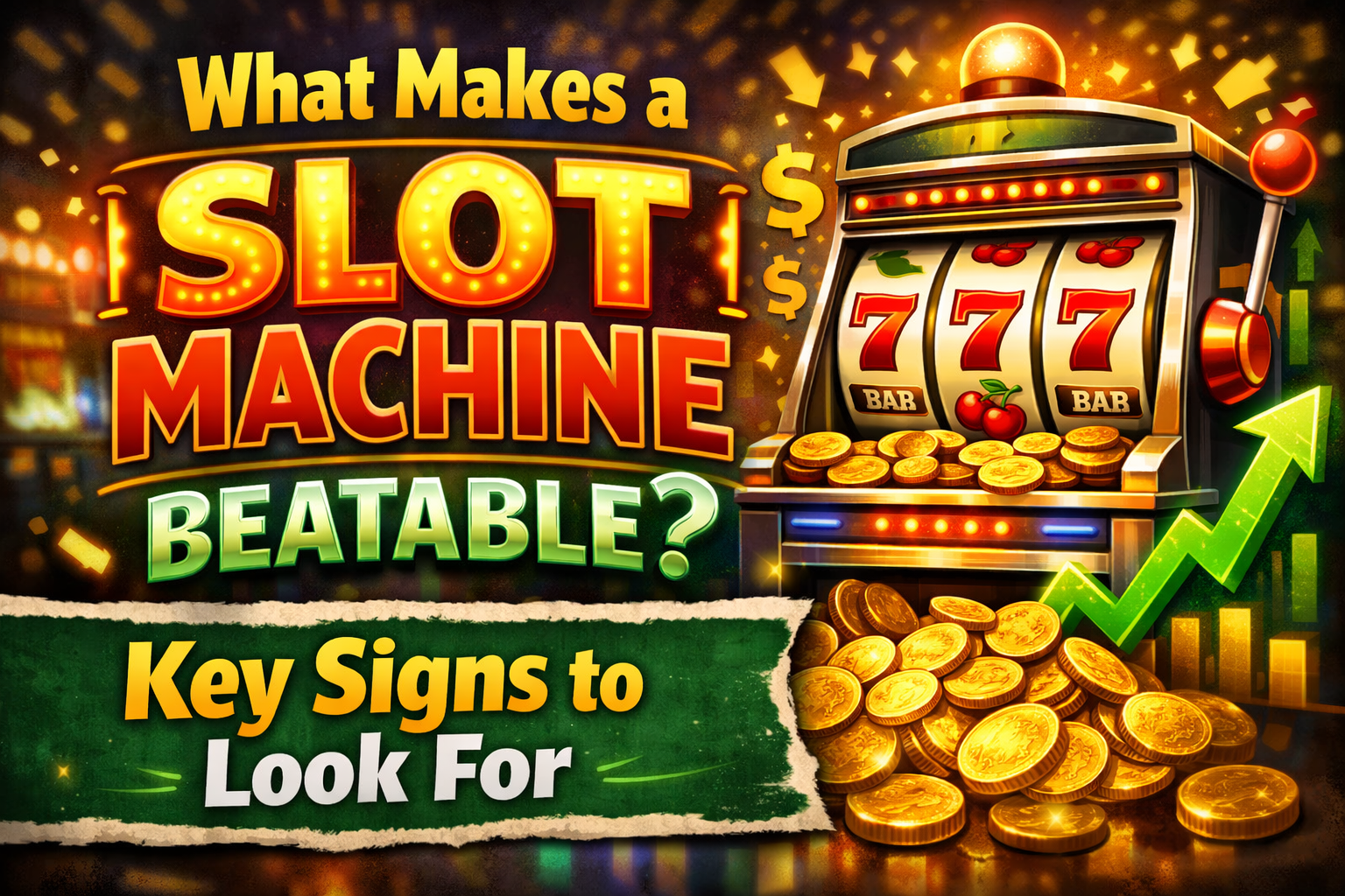What Makes A Slot Machine Beatable? Key Signs To Look For