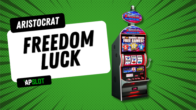 Freedom Luck advantage play slot machine by Aristocrat